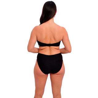 Fantasie-Swim-Beach-Waves-Black-Bandeau-Bikini-Top-FS502210BLK-Mid-Rise-Brief-FS502272BLK-Back