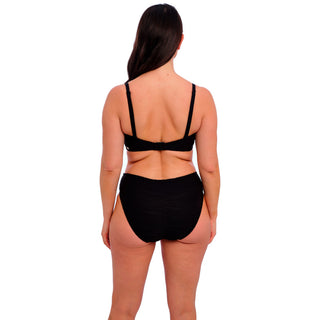 Fantasie-Swim-Beach-Waves-Black-Bandeau-Bikini-Top-Straps-FS502210BLK-Mid-Rise-Brief-FS502272BLK-Back