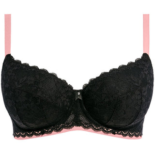 Freya-Lingerie-Offbeat-Black-Underwired-Padded-Half-Cup-Bra-AA5453BLK