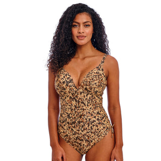 Freya-Swimwear-Arizona-Wave-One-Piece-Swimsuit-Animal-Print-Dune-AS206413DNE-Front