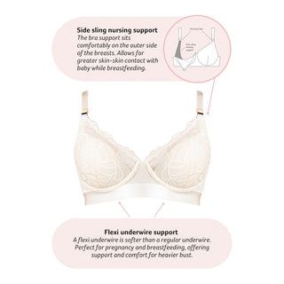 Warrior Plunge Nursing Maternity Bra - Hotmilk
