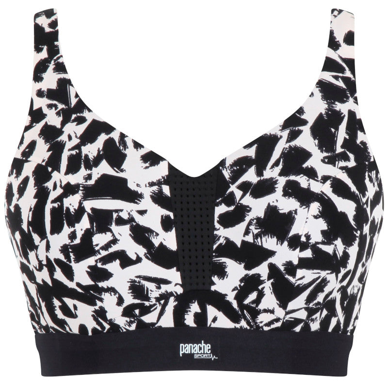 Panache Endurance Sports Bra Underwired Mono Print 5022 Poinsettia PoinsettiaStyle.co.uk