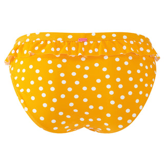 Cleo-Swimwear-Betty-Yellow-Spot-Frill-Bikini-Brief-Pant-CW0039-Back