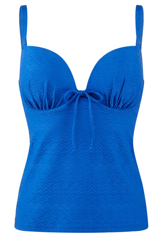 Cleo-Swimwear-Matilda-Cobalt-Plunge-Tankini-Swim-Top-CW0081-Front