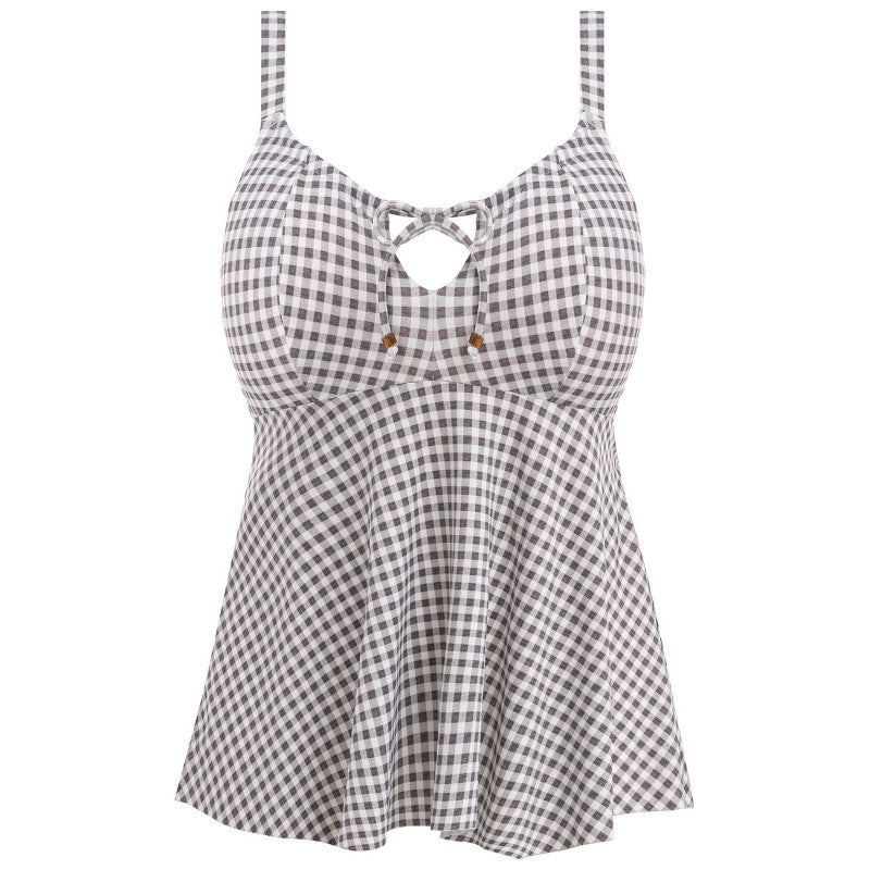 Elomi Swim Checkmate Tankini Grey ES800361GYL Poinsettia