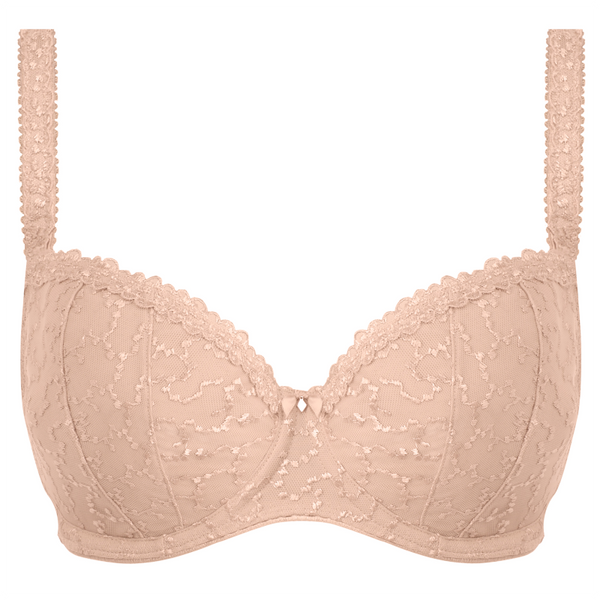 Fantasie Ana Half Cup Bra Nude Beige FL6703NAE Poinsettia PoinsettiaStyle.co.uk