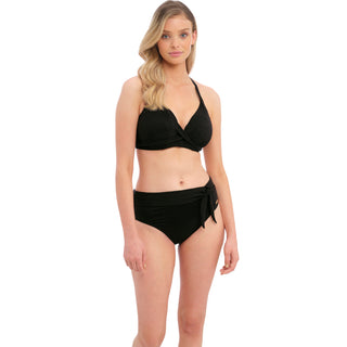 Fantasie-Swim-Ottawa-Black-Plunge-Bikini-Top-Racerback-FS6495BLK-High-Waist-Bikini-Brief-FS6497BLK