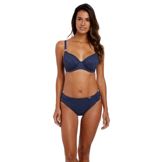 Fantasie-Swimwear-Marseille-Twilight-Blue-Full-Cup-Bikini-Top-FS6680TWT-Mid-Rise-Bikini-Brief-FS6685TWT-Front