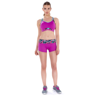 Freya-Active-Ultra-Violet-Moulded-Underwired-Crop-Top-Sports-Bra-AA4004ULT-Short-AA4009ULT-Front