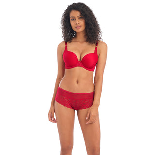 Freya-Lingerie-Temptress-Cherry-Red-T-Shirt-Bra-AA400131CHR-Short-AA400180CHR