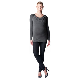 Noppies-Maternity-Hada-2-Grey-Maternity-Shirt-50743C247-Front