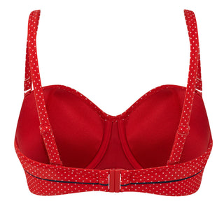 Panache-Swimwear-Britt-Red-Spot-Bandeau-Bikini-Top-SW0823-Back