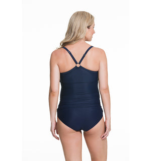 Rosewater-Cake-Frappe-Navy-Blue-Maternity-Tankini-Swimsuit-40505525-Back