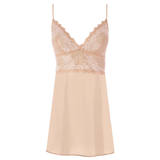 Wacoal-Lingerie-Lace-Perfection-Cafe-Creme-Nude-Chemise-WE135009CAC