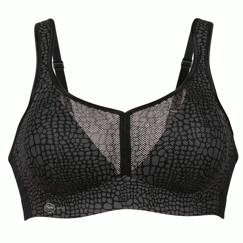 Anita Sports Bra Air Control Non-Wired Grey Reptile Print