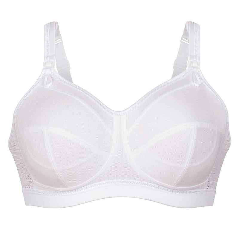 Anita PEARL WHITE Miss Cotton Non-Wired Nursing Bra, US 42F, UK 42E