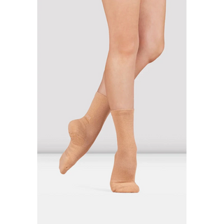 Blochsox-Crew-Length-Silicone-Grip-Dance-Socks-Sand-A1200