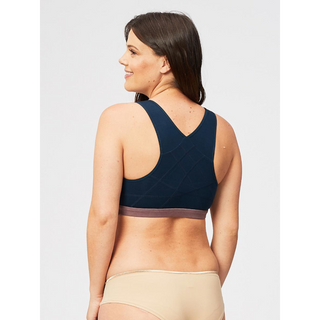 Cake-Maternity-Milk-Bamboo-Nursing-Sleep-Bra-Stretch-Navy-Blue-Back