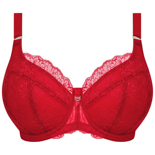Elomi Brianna half cup bra in Haute Red, front product shot