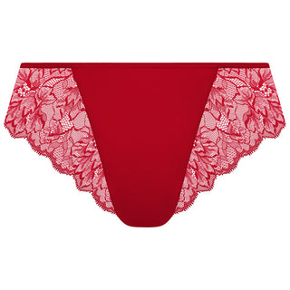 Elomi Brianna thong in Haute Red, front product shot