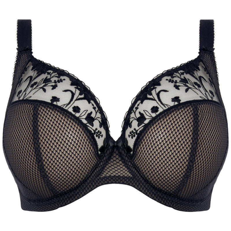 Elomi Charley Plunge Bra Jet Black | EL4380JET | Poinsettia ...