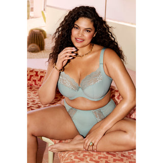 Elomi-Lingerie-Lucie-Green-Mist-Stretch-Plunge-Bra-EL4490MIT-High-Leg-Brief-EL4498MIT-Lifestyle-Alt
