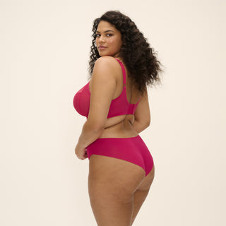 Elomi-Lingerie-Matilda-Hot-Pink-Plunge-Bra-EL8900HOK-Brazilian-Brief-EL8909HOK-Back
