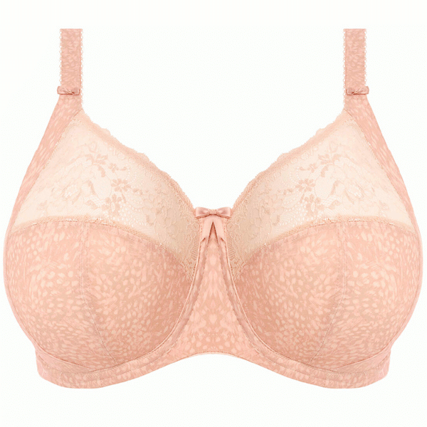 Elomi Morgan Stretch Lace Banded Underwire Bra (4111),38GG,Ballet Pink