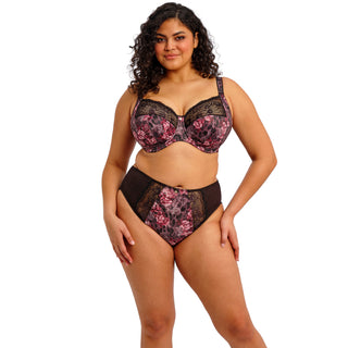 Elomi-Lingerie-Morgan-Dark-Romance-Floral-Print-Full-Cup-Bra-EL4110DAE-High-Leg-Brief-EL4118DAE