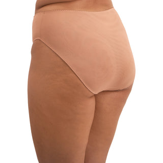 Elomi Lingerie Zarla High Leg Brief Cafe Au Lait Nude EL302553CAT Back