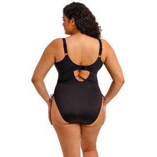 Elomi Swim Plain Sailing Black One Piece Swimsuit ES7281BLK Back