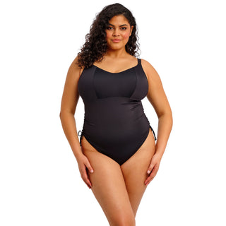Elomi Swim Plain Sailing Black One Piece Swimsuit ES7281BLK Front