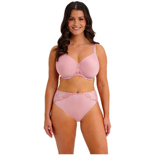 Model wearing Fantasie Emmaline full brief in Blossom with matching bra
