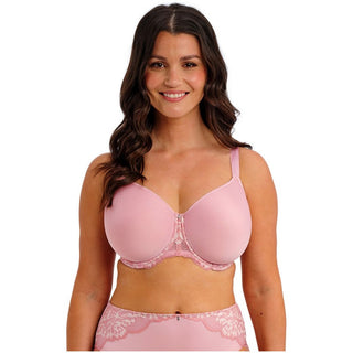 Model wearing Fantasie Emmaline moulded spacer full cup bra in Blossom, front view