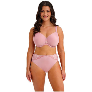 Model wearing Fantasie Emmaline moulded spacer full cup bra in Blossom with matching brief