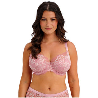 Model wearing Fantasie Emmaline padded plunge bra in Blossom, front view