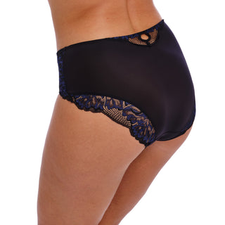 Fantasie Lingerie Emmaline Blue Black Midnight Full Brief FL102751MIH Back