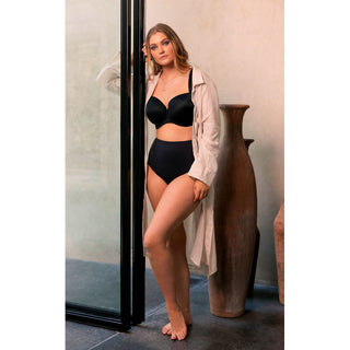 Fantasie-Smoothease-Black-T-Shirt-Bra-FL2310BLK-Shaping-Brief-FL2325BLK-Lifestyle
