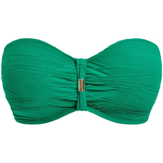 Fantasie Swim Beach Waves bandeau bikini top in Tourmaline, product shot