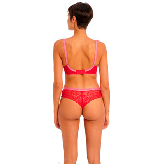 Freya-Lingerie-Offbeat-Chilli-Red-Underwired-Padded-Half-Cup-Bra-AA5453CRD-Brazilian-Brief-AA5457CRD-Back