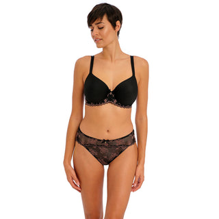 Freya-Lingerie-Offbeat-Decadance-Moulded-Spacer-Bra-Black-AA402510BLK-Brief-AA402550BLK