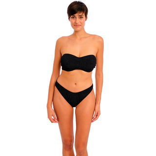 Freya-Swimwear-Ibiza-Waves-Black-Bandeau-Bikini-Top-AS203810BLK-High-Leg-Brief-AS203885BLK