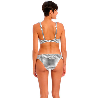 Freya-Swimwear-Jewel-Cove-Stripe-Black-High-Apex-Bikini-Top-AS7230SBL-Italini-Brief-AS7235SBL-Back