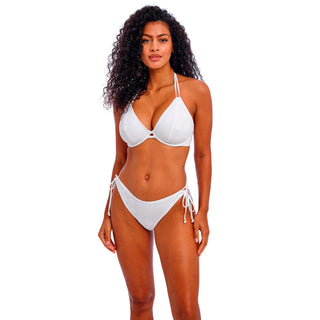 Freya-Swimwear-Nomad-Nights-Halter-Bikini-Top-White-AS205404WHE-High-Leg-Tie-Side-Brief-AS205485WHE