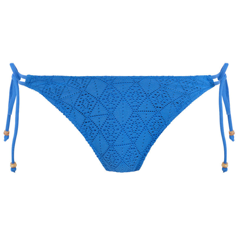 Freya Swim Nomad Nights High Leg Tie Side Bikini Brief Blue Crochet ...