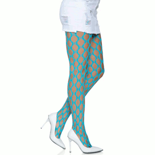Leg-Avenue-Large-Pothole-Fishnet-Tights-Pantyhose-Neon-Blue-9331-Side