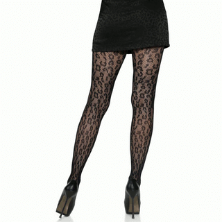 Leg-Avenue-Leopard-Print-Fishnet-Tights-Pantyhose-Black-9716-Back