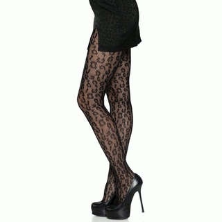 Leg-Avenue-Leopard-Print-Fishnet-Tights-Pantyhose-Black-9716-Side
