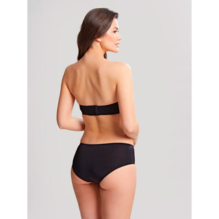 Panache-Lingerie-Porcelain-Elan-Black-Strapless-Bra-7320-Short-7324-Back