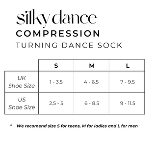 Silky-Dance-Silicone-Grip-Dance-Socks-Size-Chart